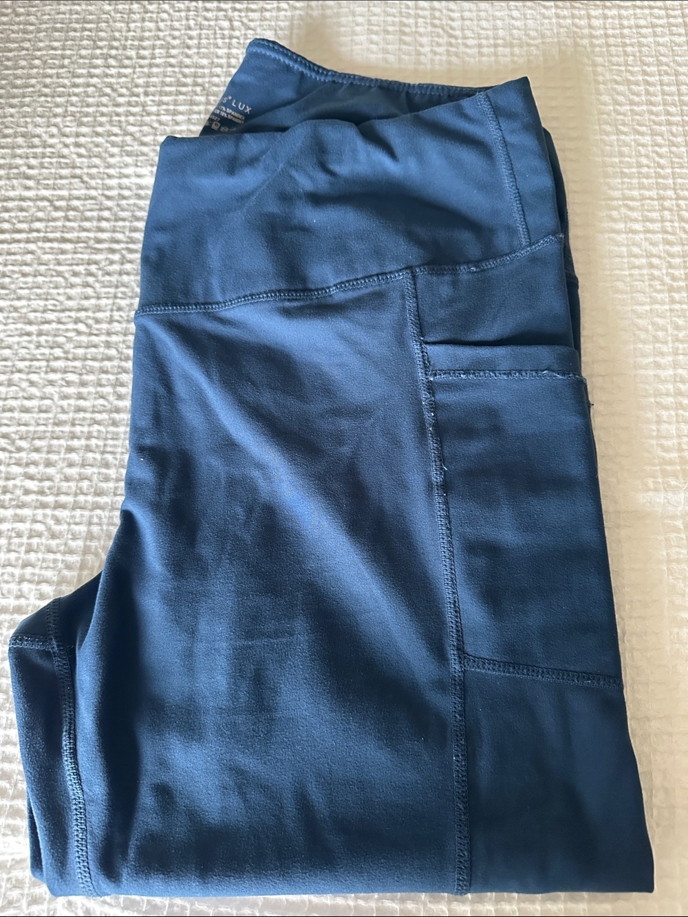 Yogalicious Royal Blue High-Waist Pocket leggings
